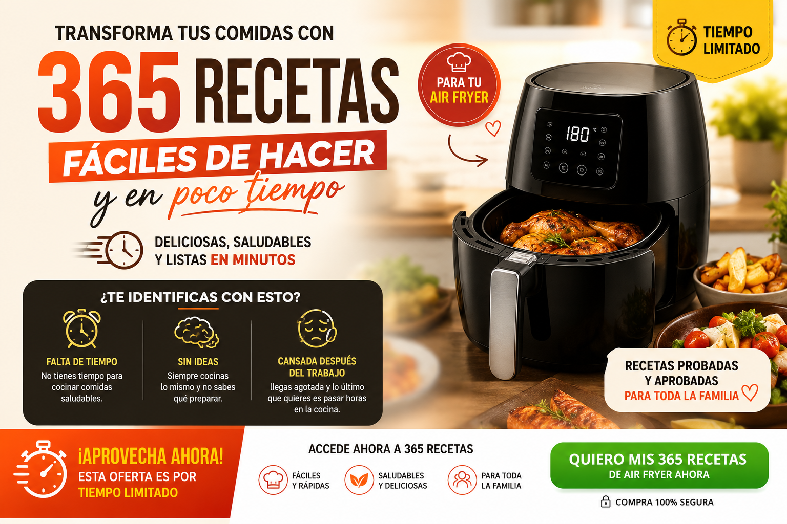Paquete completo — 365 recetas + 3 bonos exclusivos